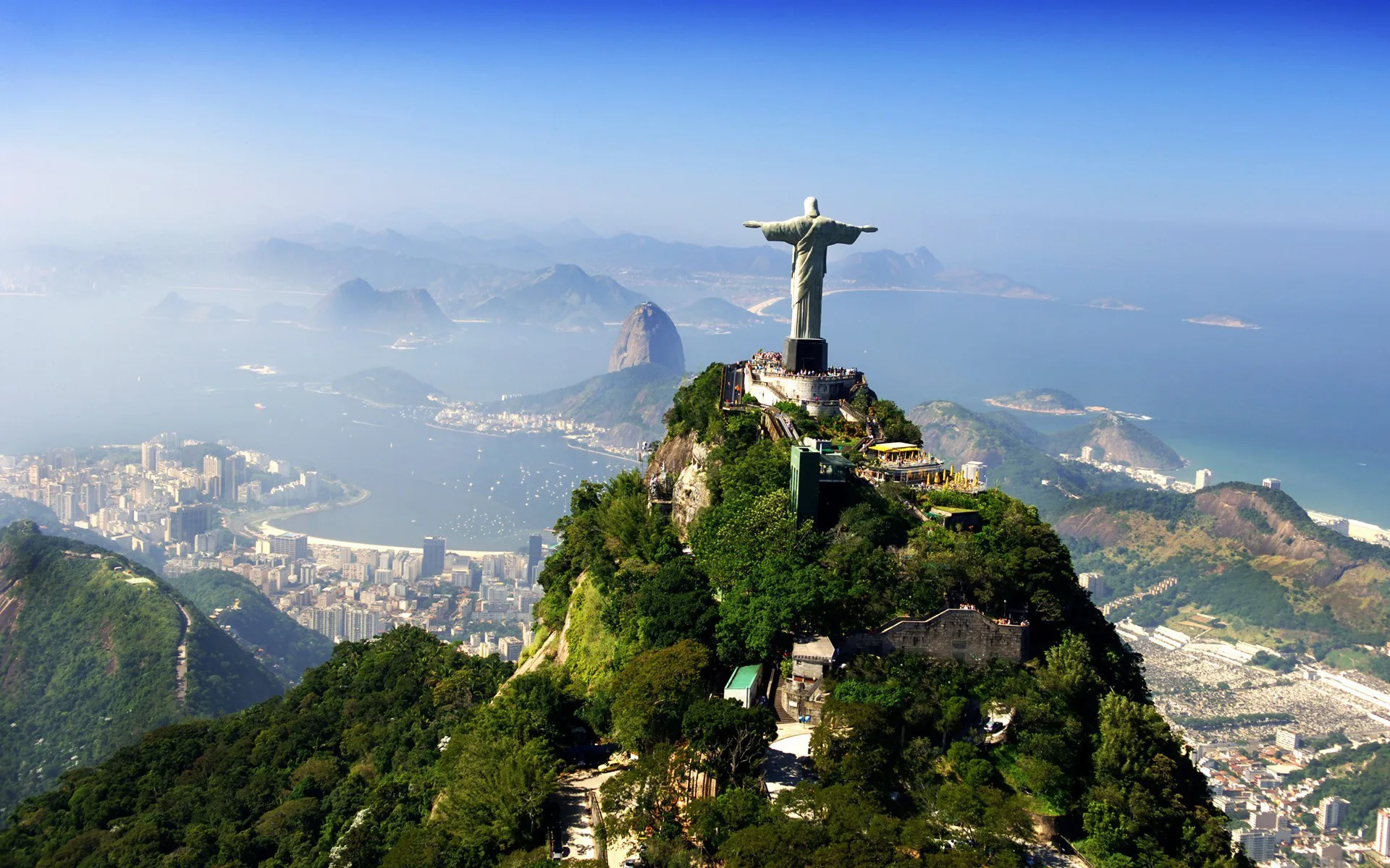Christ the Redeemer statue overlooking Rio de Janeiro
