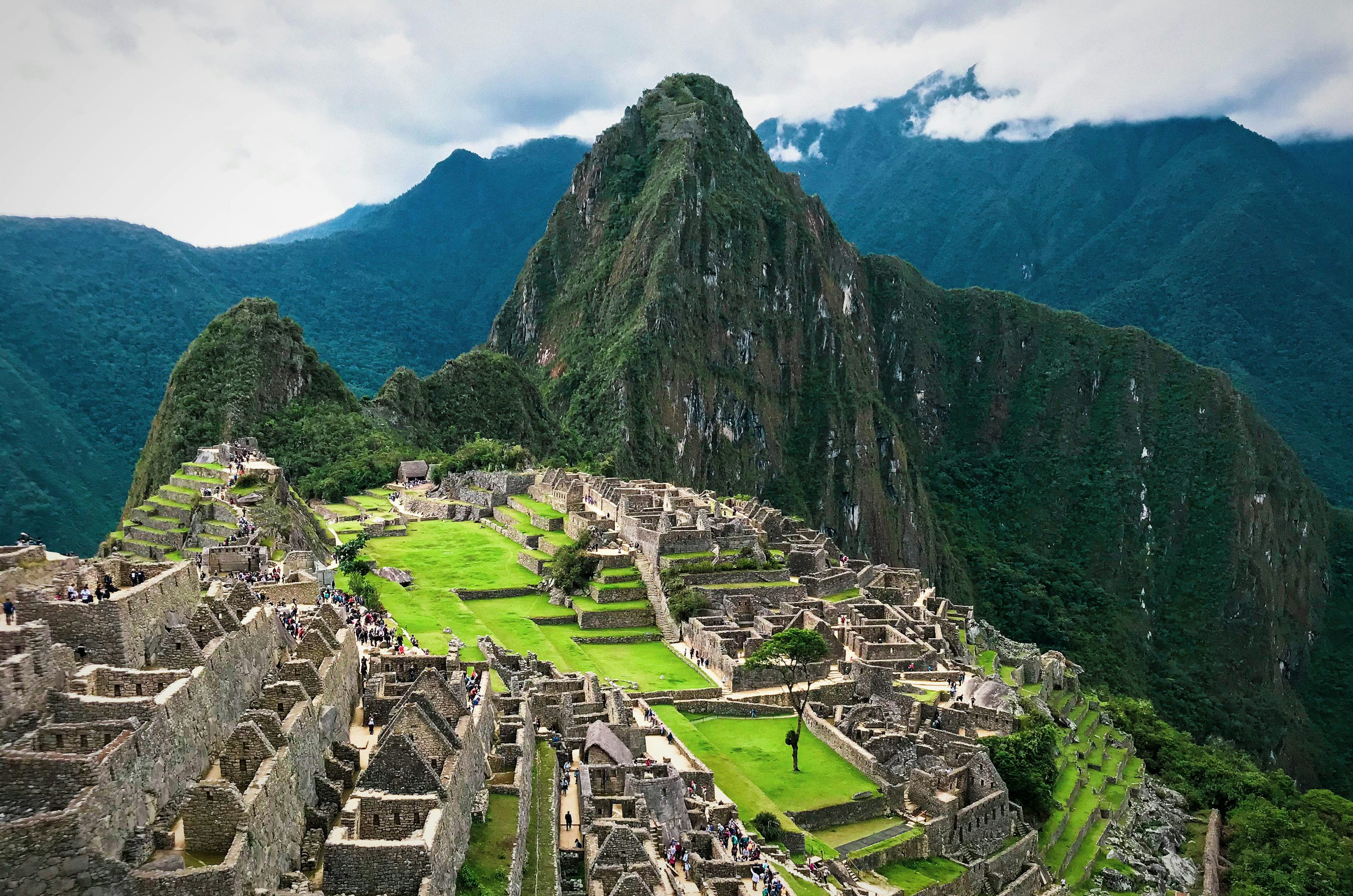 Machu Picchu citadel in the mountains